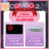 Combo 2 Kaff: Bếp điện từ đôi + Máy hút mùi