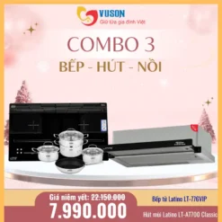 Combo 3: Bếp từ + Hút mùi + Bộ nồi