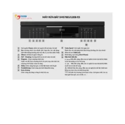 Máy rửa bát 14 bộ Eurosun SMS78EU12EB